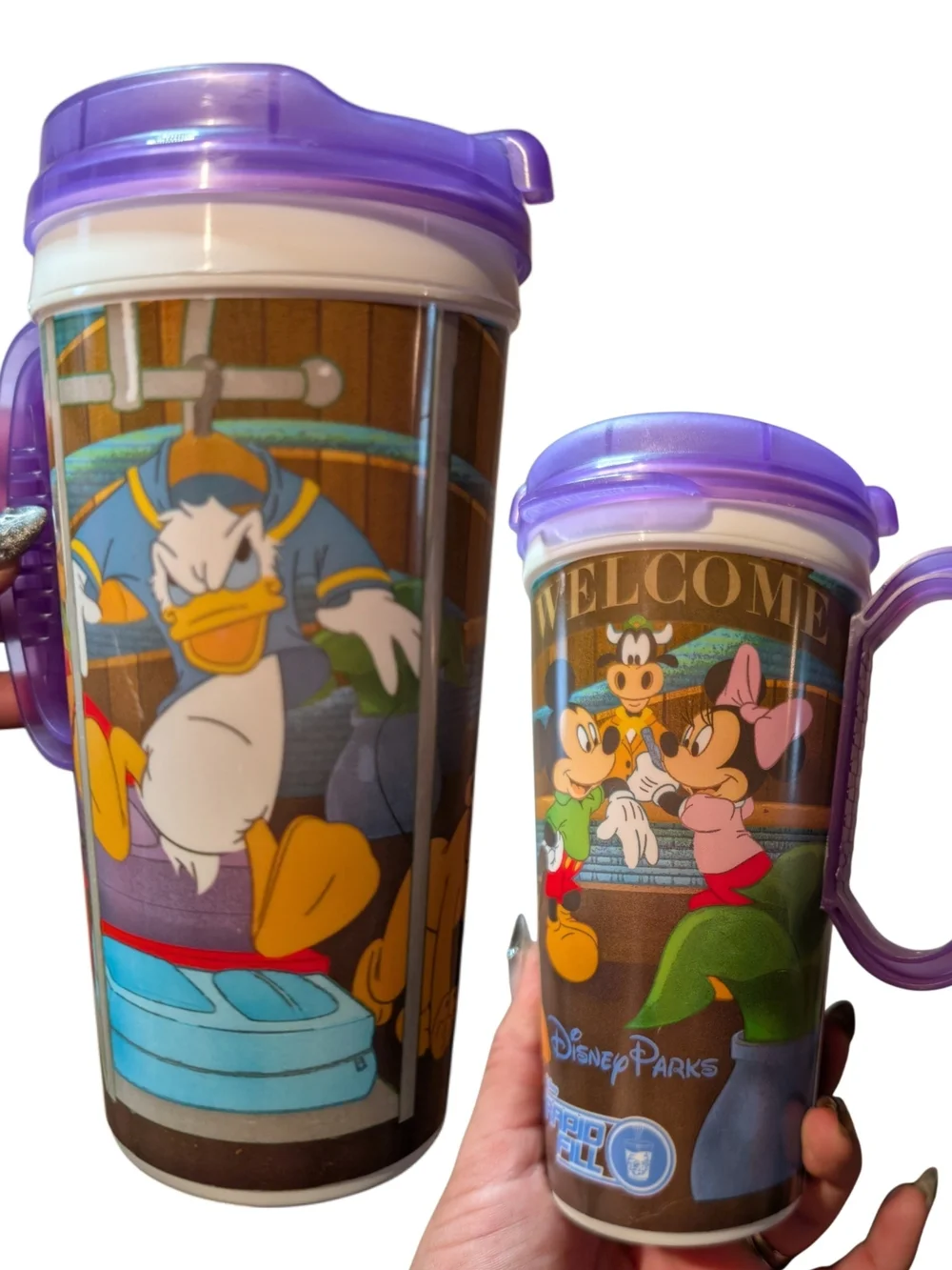 Disney Purple-Accent Donald & Friends Travel Mug 16 Oz
